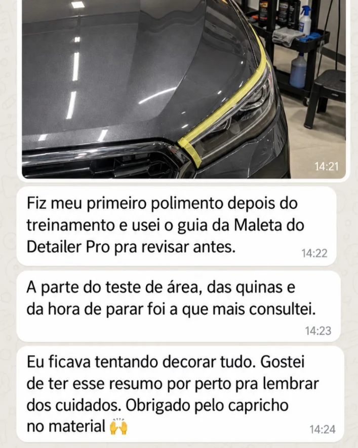 Depoimento sobre o primeiro polimento e guia prático